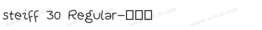 steiff 30 Regular字体转换